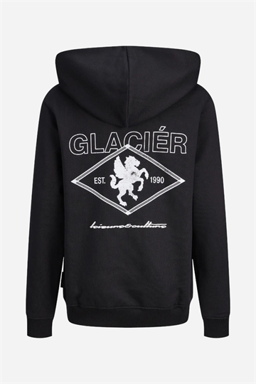 Jack & Jones JCOCREST PRINT SWEAT HOOD - Black 